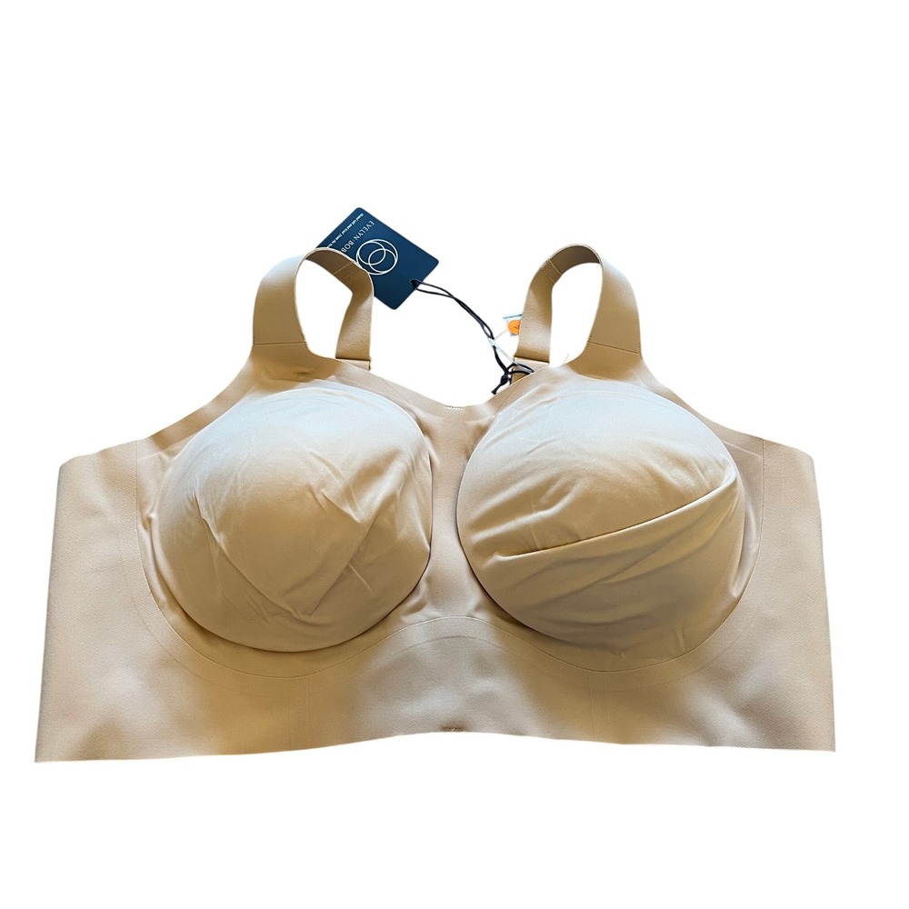 Evelyn Bobbie The Beyond Bra Sand Beige Wireless Seamless Smoothing 3XL NWT